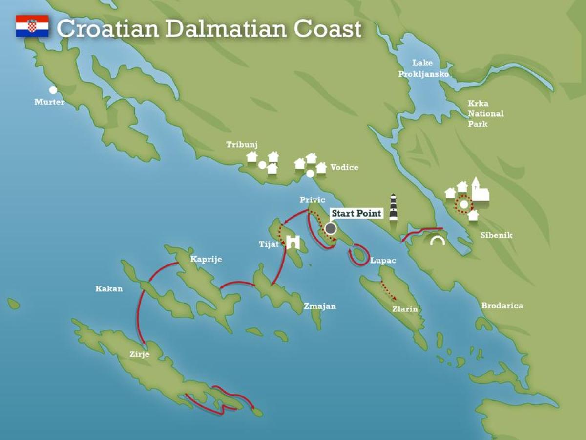 Adria-Küste in Kroatien anzeigen