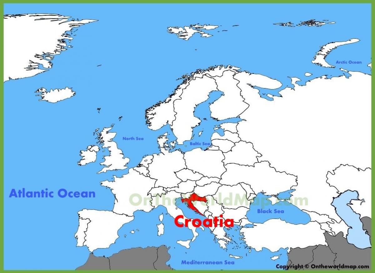 Kroatien Ort auf der Welt anzeigen
