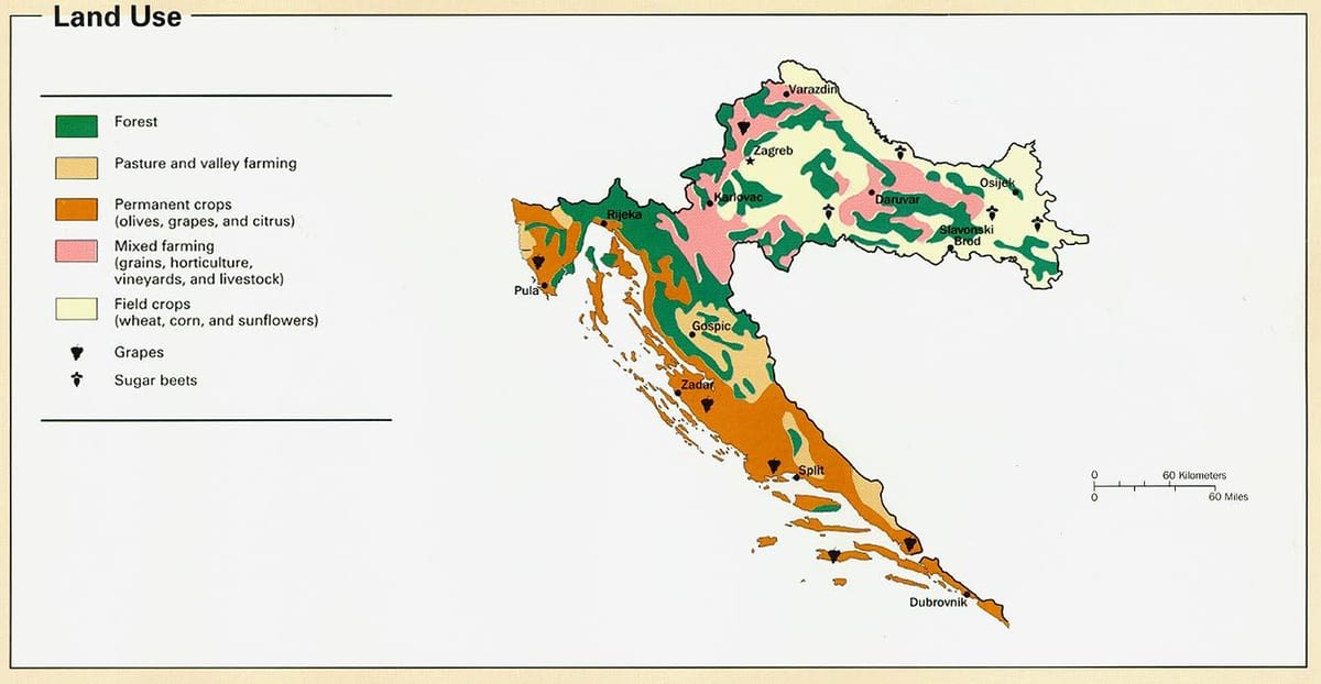 Karte Kroatien Klima