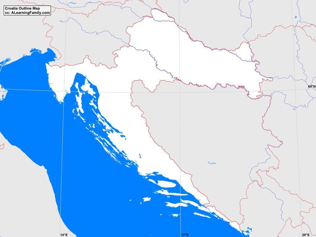 übersichtskarte von Kroatien