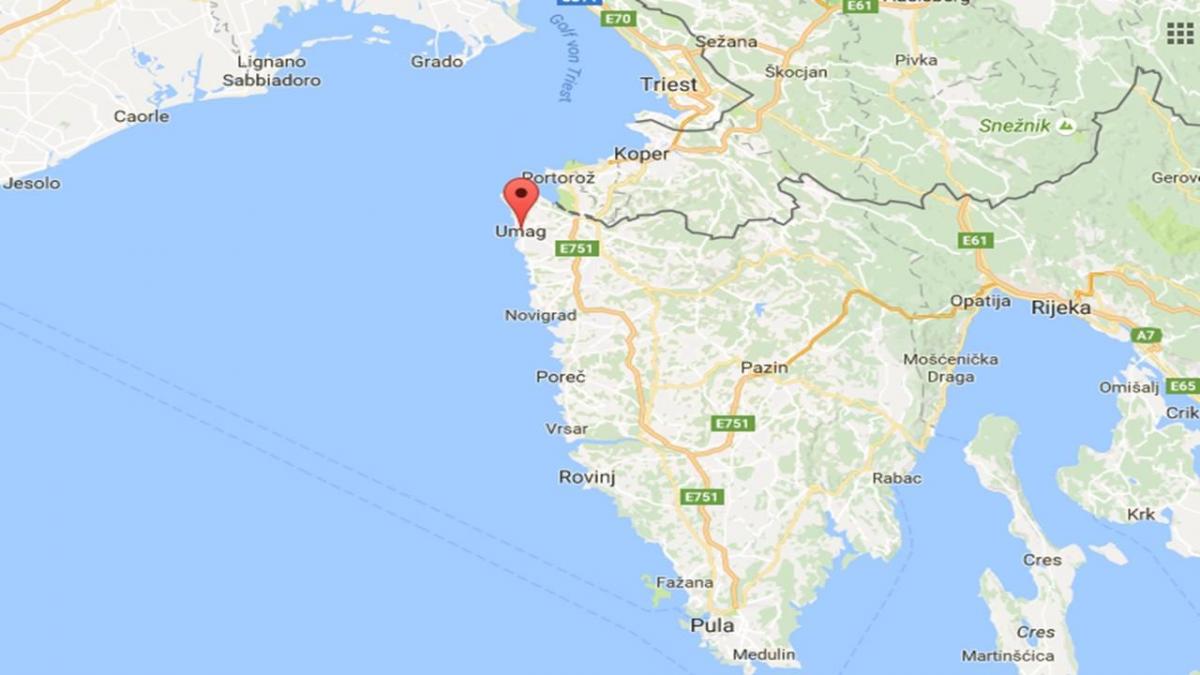 Karte von umag, umag, Kroatien