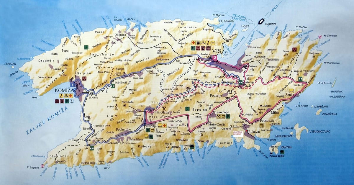 Karte vis Kroatien