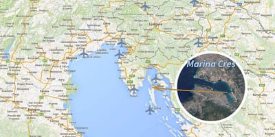 Cres Kroatien Karte