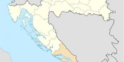 Karta dalmacija Mapa Hrvatske,