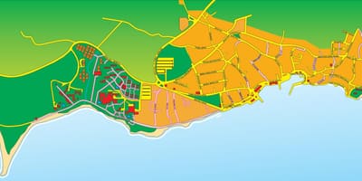 Karte von brac Kroatien
