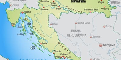 Nord-Kroatien Karte
