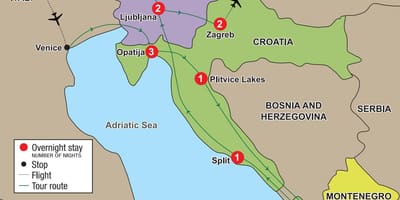 Karte von opatija Kroatien