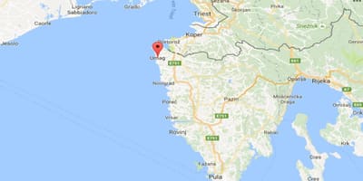 Karte von umag, umag, Kroatien
